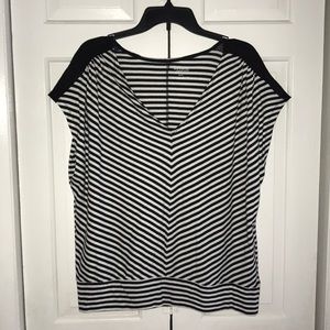 EUC striped banded shirt